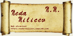 Neda Milićev vizit kartica